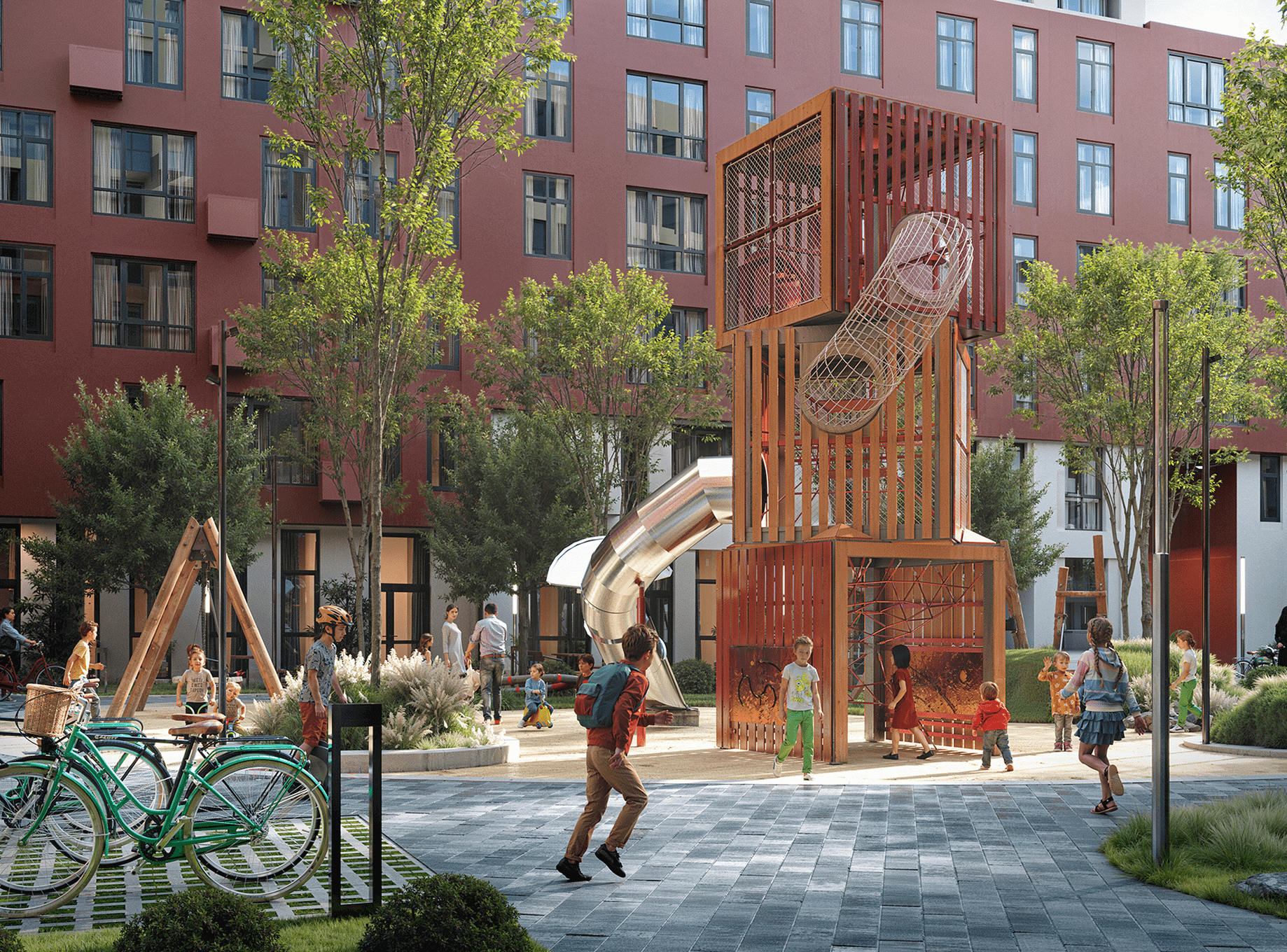 image of the courtyard of the house