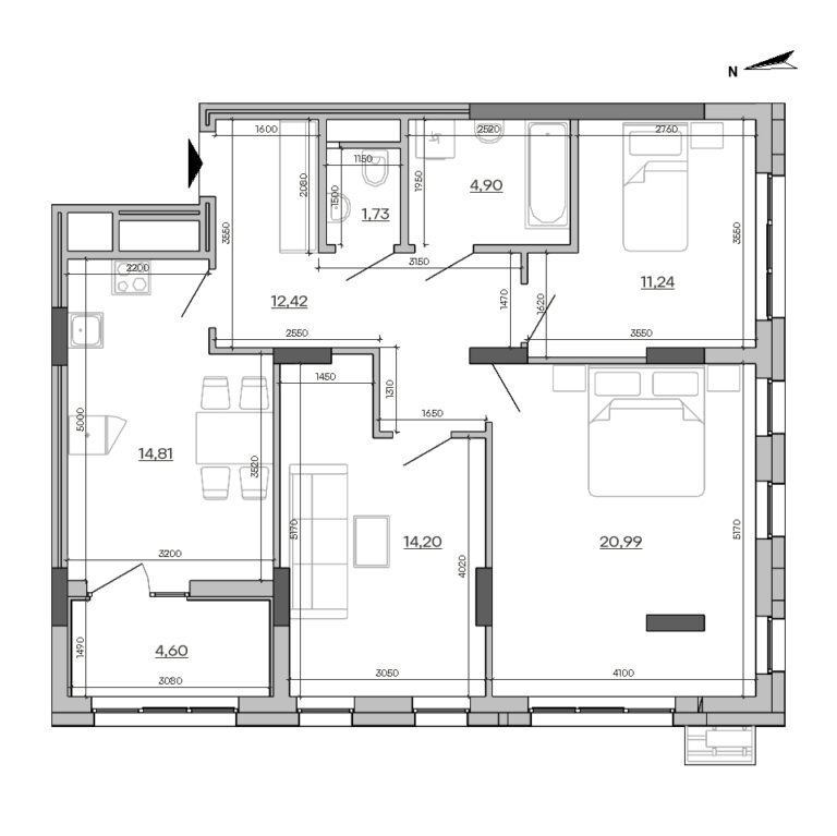 Apartment layout