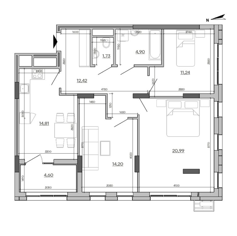 Apartment layout