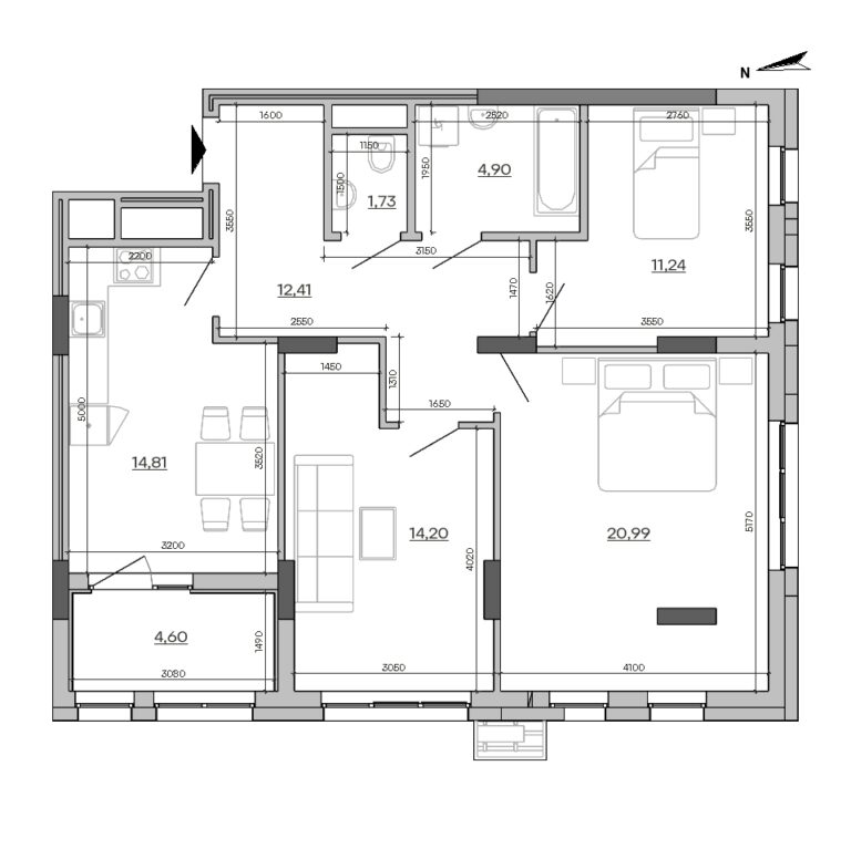 Apartment layout