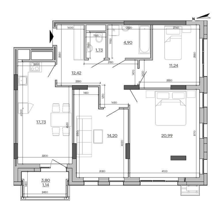 Apartment layout