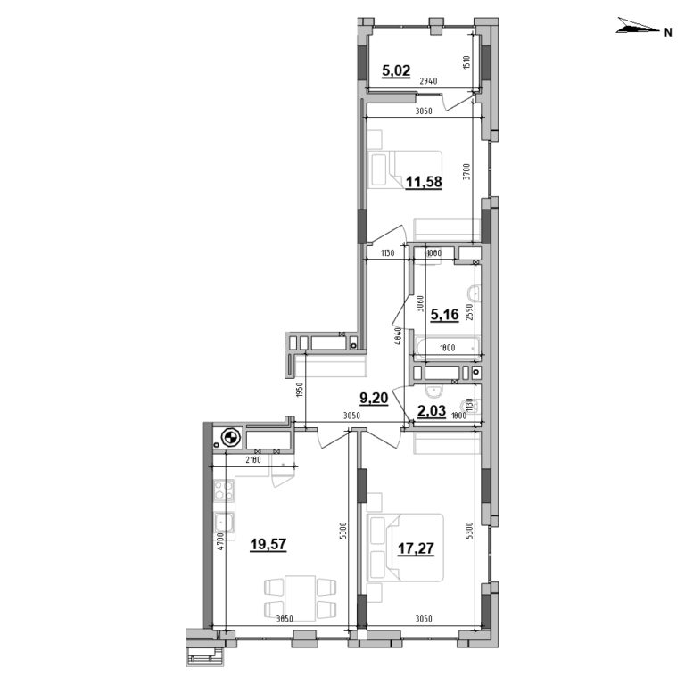 Apartment layout