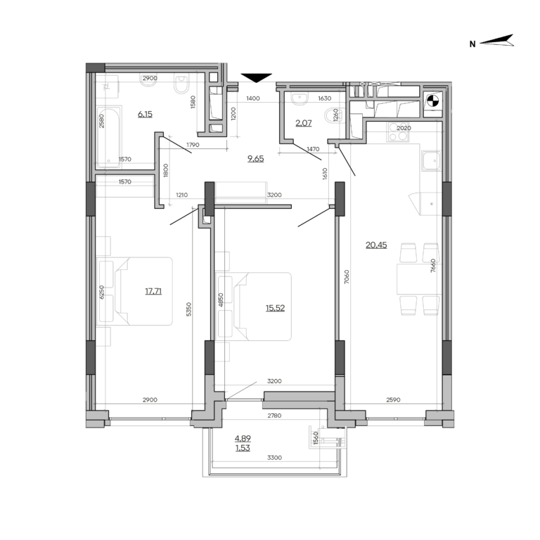 Apartment layout