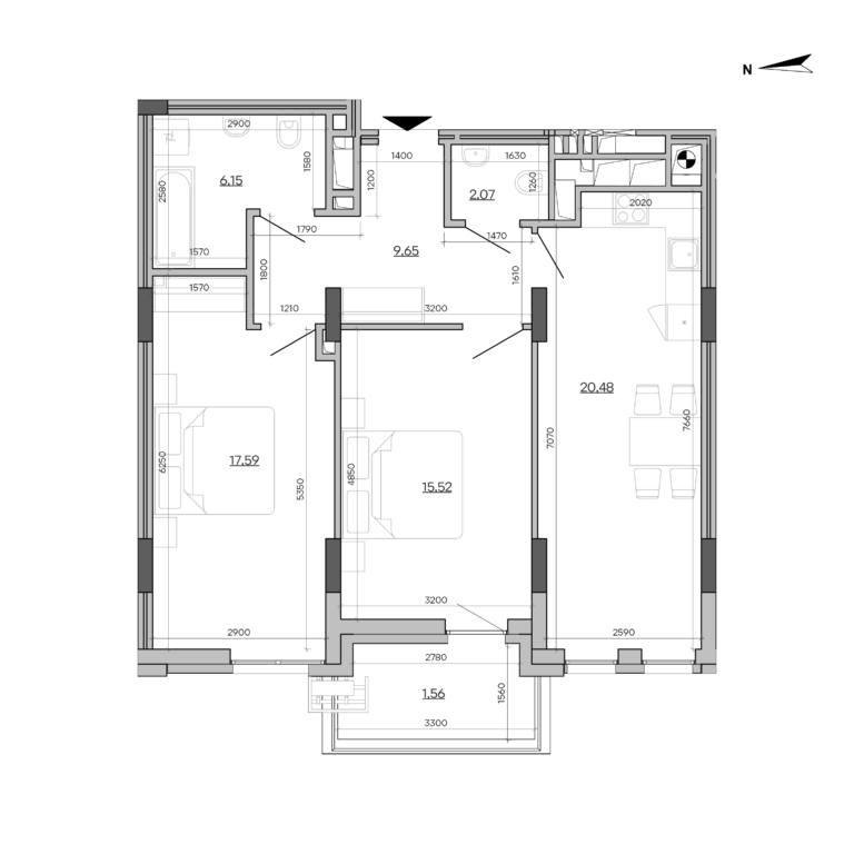 Apartment layout