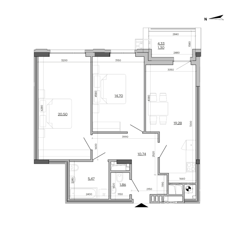 Apartment layout