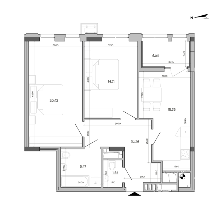 Apartment layout
