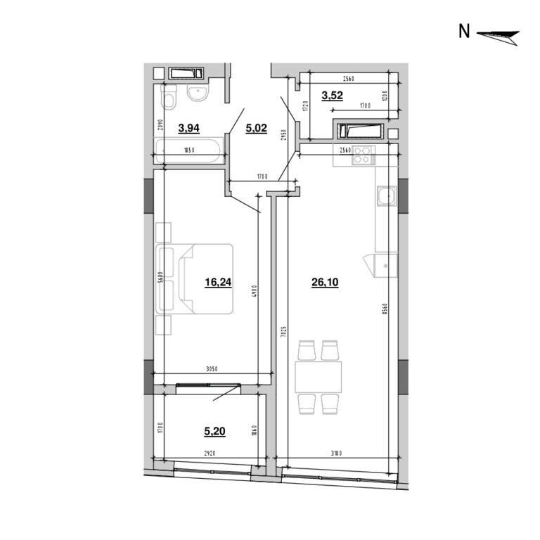 Apartment layout