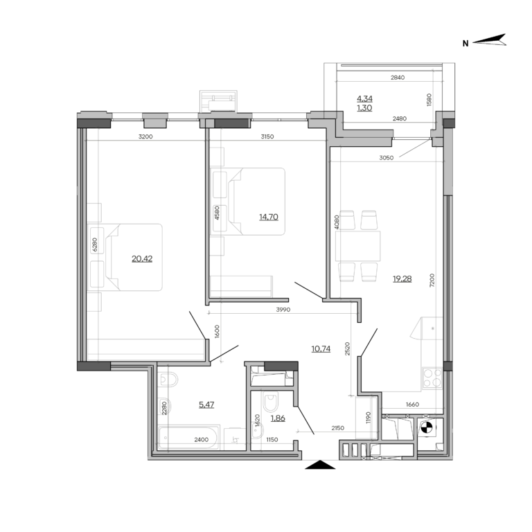 Apartment layout