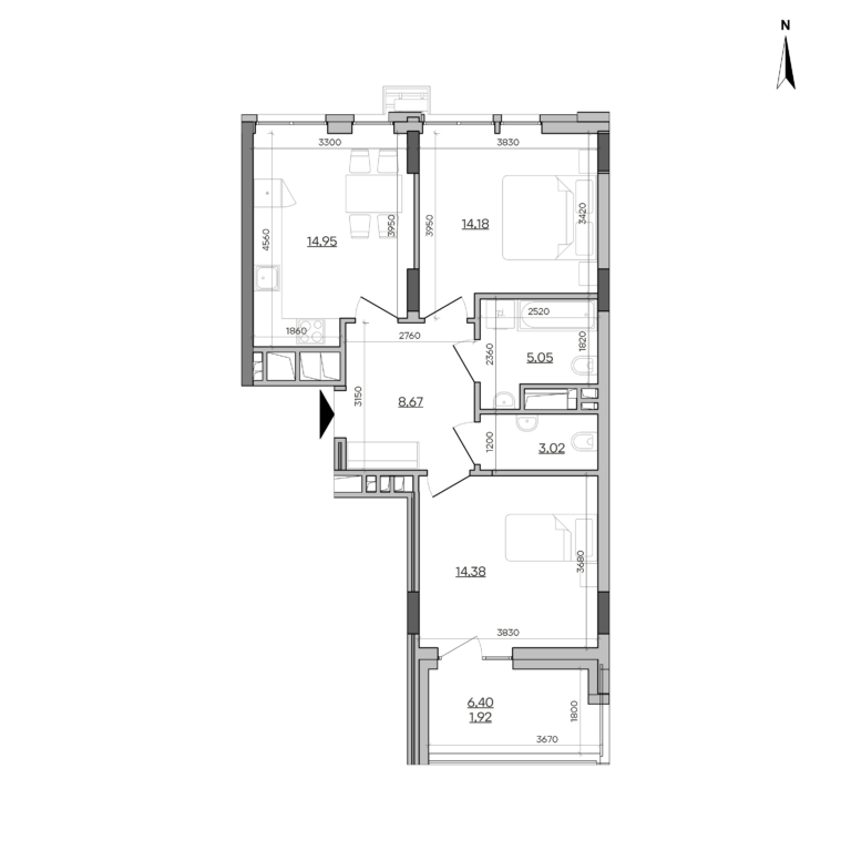 Apartment layout