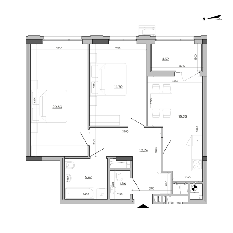 Apartment layout