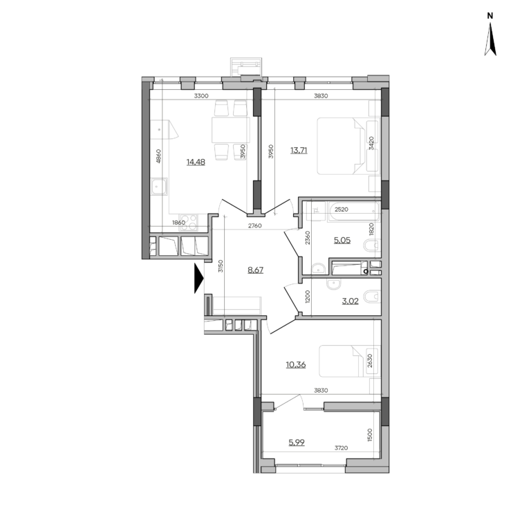 Apartment layout