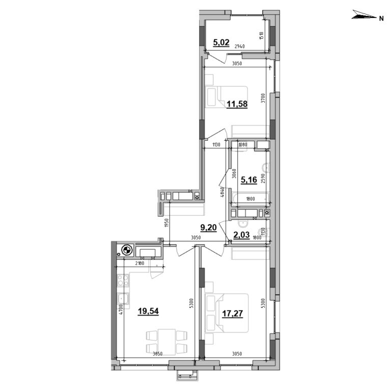 Apartment layout