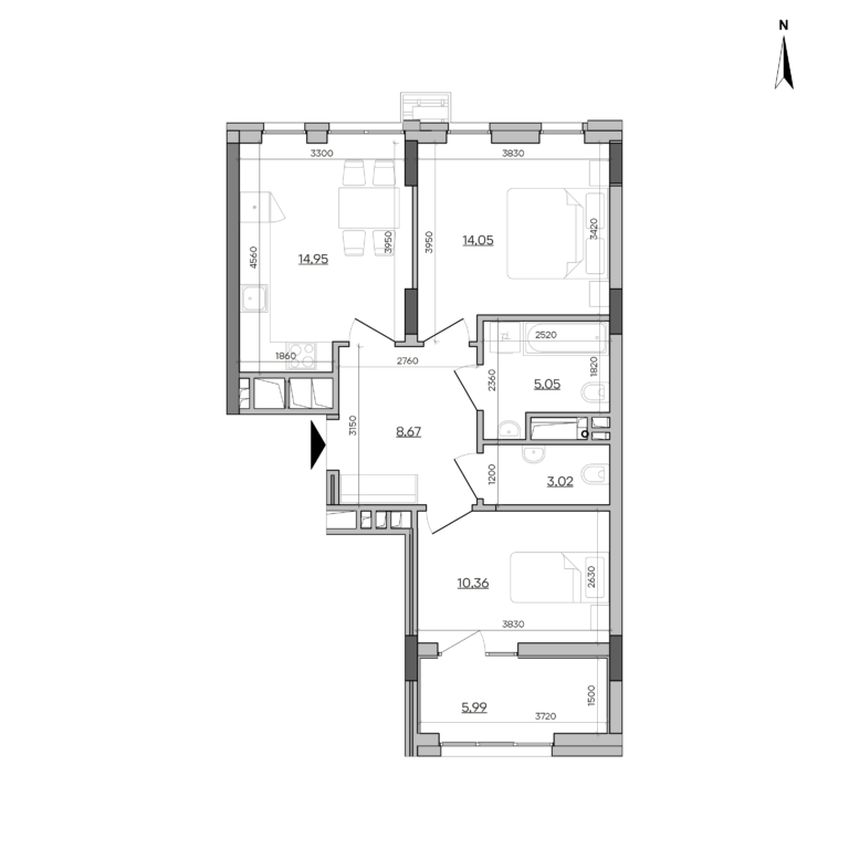 Apartment layout