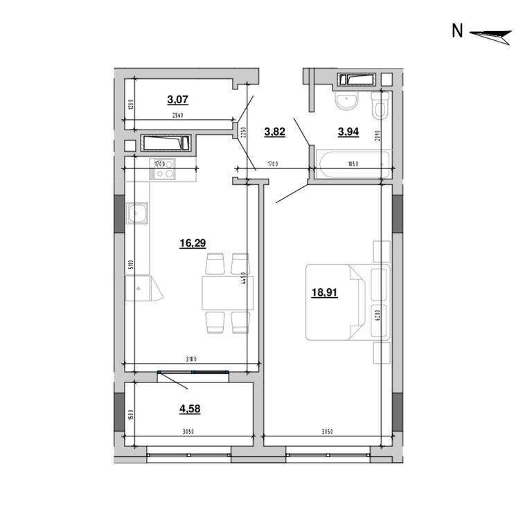 Apartment layout
