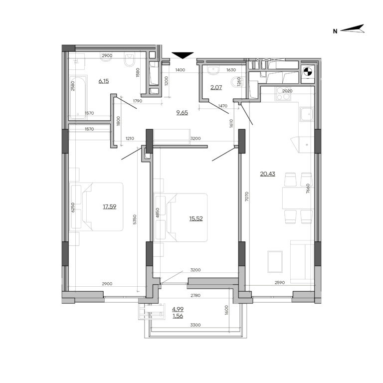 Apartment layout