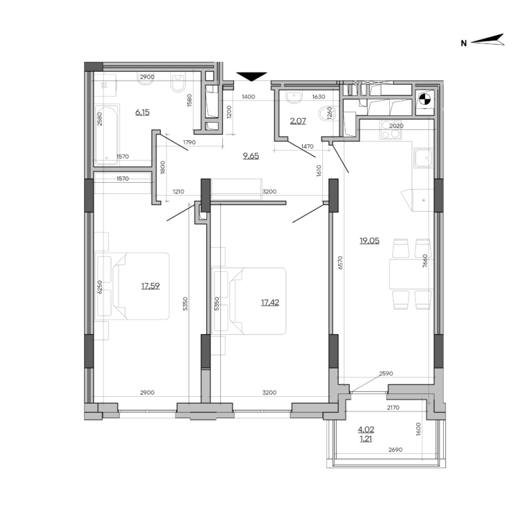 Apartment layout
