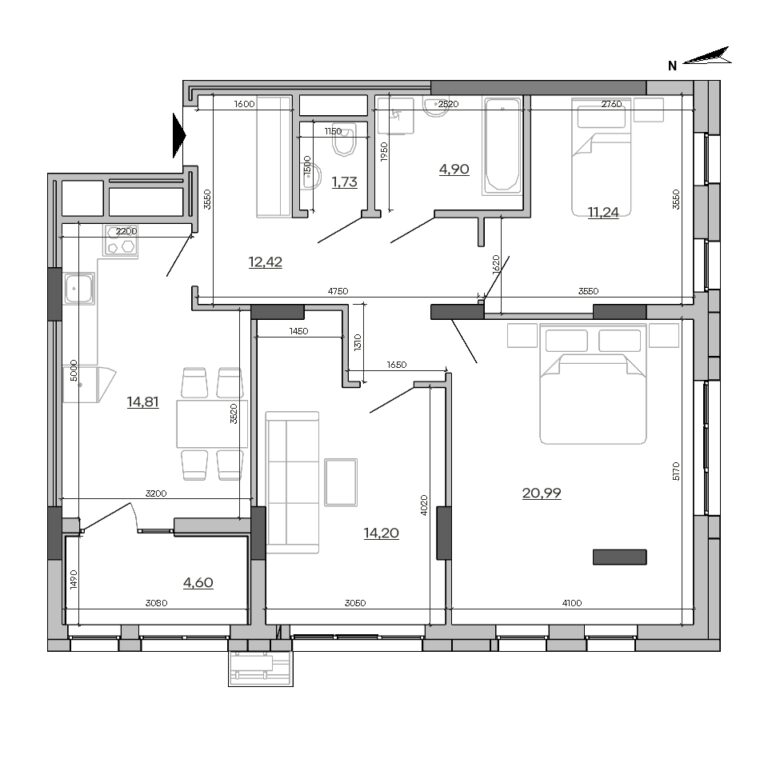 Apartment layout