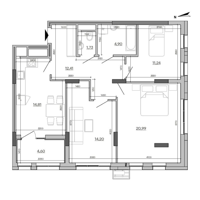 Apartment layout
