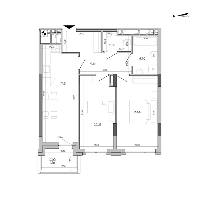 Apartment layout