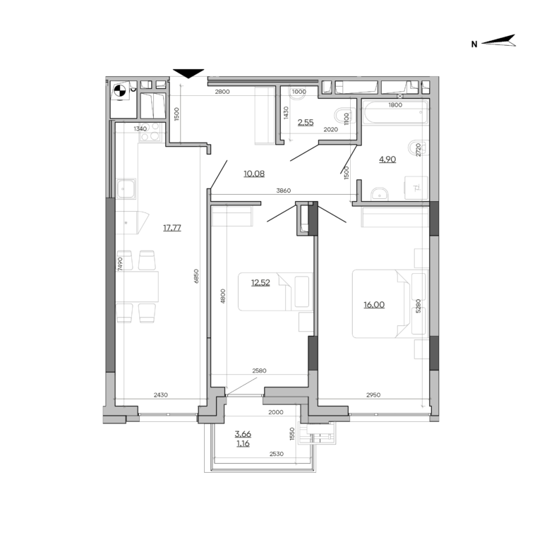 Apartment layout