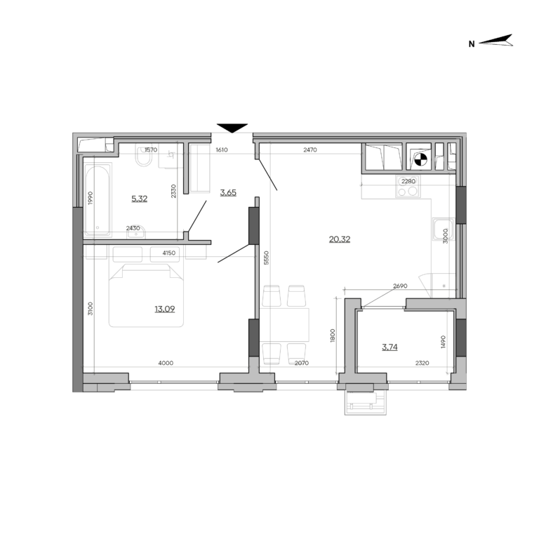 Apartment layout