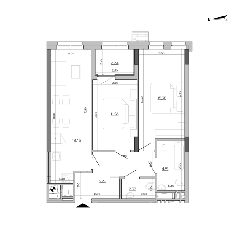 Apartment layout